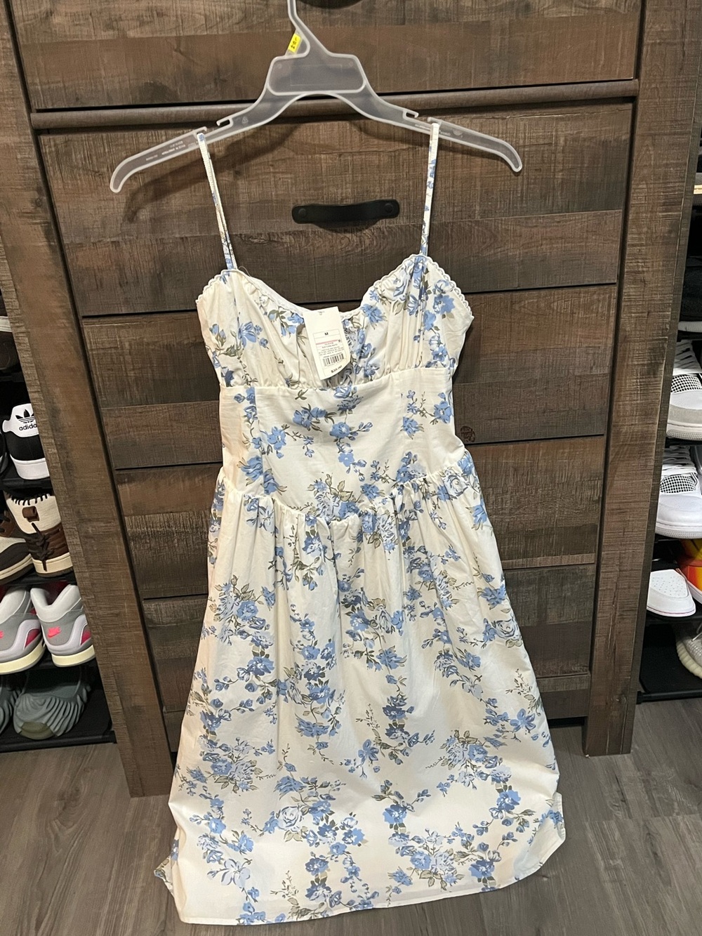A New Day Sundress with Blue Floral Print